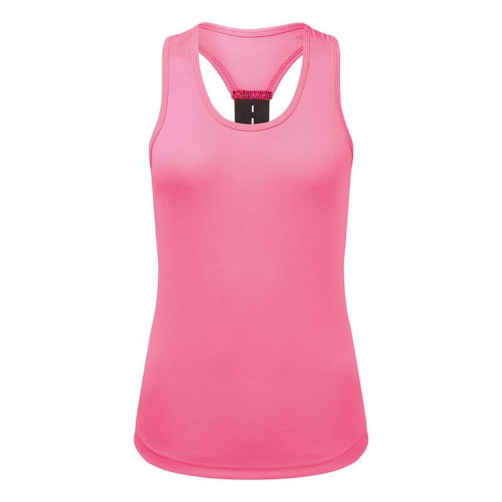 TriDri Womens/Ladies Performance Backstrap Tank Top / Lightning Pink